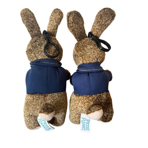 Dan Dee Peter Rabbit Plush Toys Stuffed Animals Backpack Charms Gift 8" Brown - Picture 2 of 9